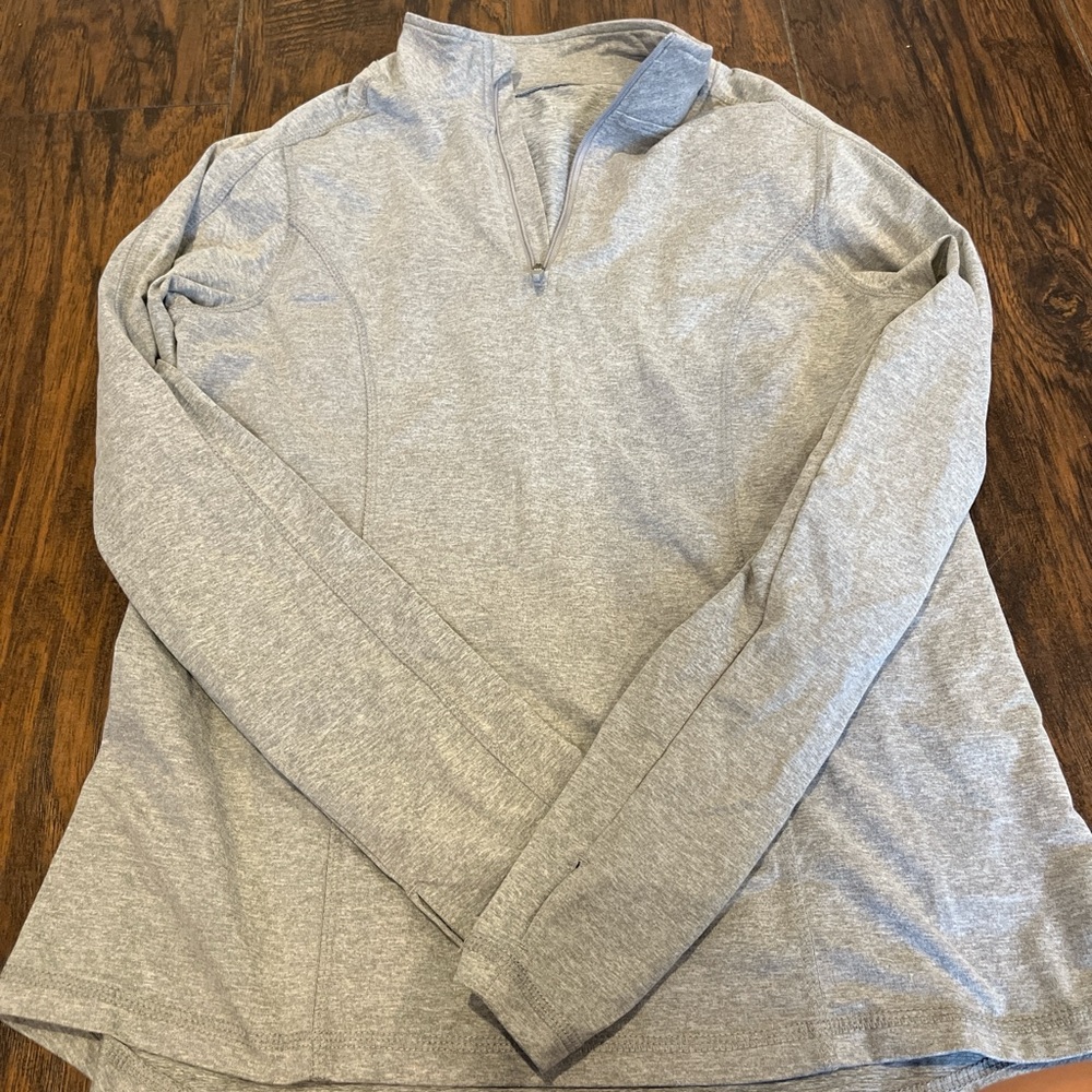 Jockey Light Grey Athletic Quarter Zip Medium Worn Once Excellent